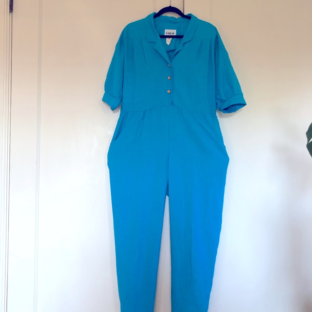 Vintage Turquoise Jumpsuit